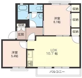 サンハイツ湘南【2階】の間取り