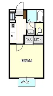 ロイヤルスクエア壱番館【2階】の間取り
