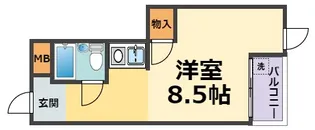 リッチライフ甲子園I【3階】の間取り