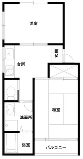 老野森コーポラス A【2階】の間取り