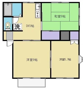 ノーザンライツII【1階】の間取り