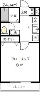 ビューナカヤマ【1階】の間取り