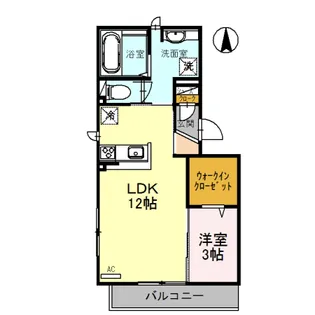 ブリエ・ラトゥール【2階】の間取り