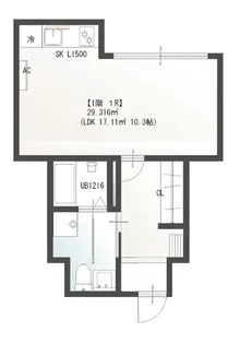 広島県呉市広中新開2【アパート】の間取り