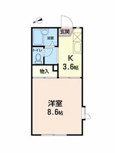 COZY ALLEY A【1階】の間取り