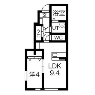 フルールポミエA棟【1階】の間取り