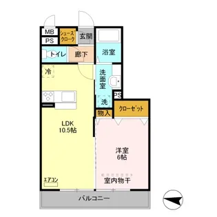 レーヴ【3階】の間取り