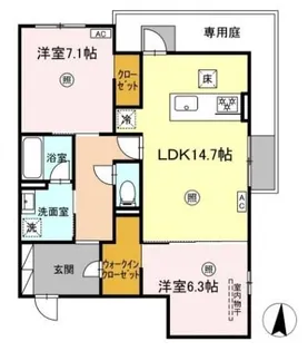SOLANA【1階】の間取り