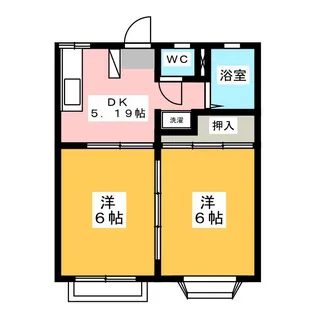 北伊賀ハイツ【1階】の間取り