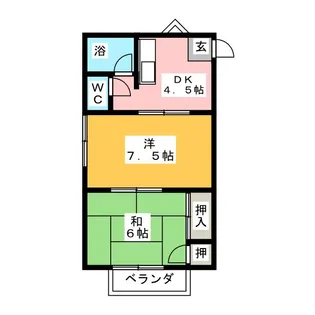 ハイツ白川【2階】の間取り