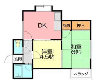 すみれハイツ【2階】の間取り