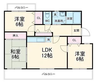 エスパレス湘南【3階】の間取り