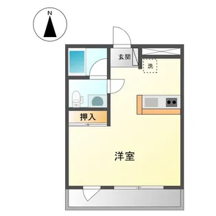 エンゼルハイツ【1階】の間取り