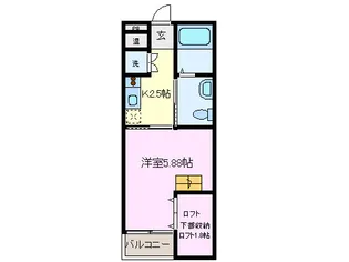 Loft plus【1階】の間取り