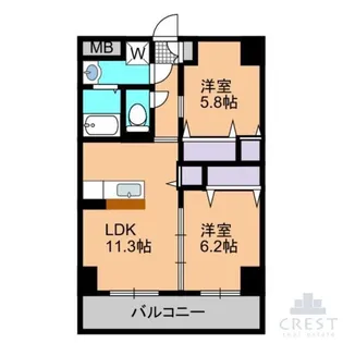 Porpora【3階】の間取り