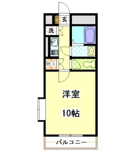 シティガーデンオオヤマ【1階】の間取り