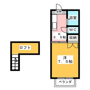 コーポエンジェル【1階】の間取り