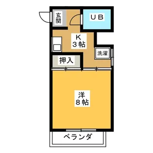 ハイツ今池【6階】の間取り