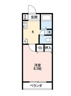 アプローズK【3階】の間取り