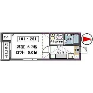 stage中田I【1階】の間取り