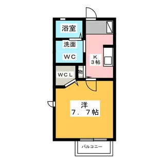 プランドール梅ヶ坪【2階】の間取り