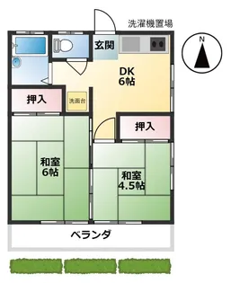 第一光コーポ【2階】の間取り