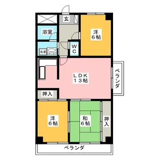 スクエア25【1階】の間取り