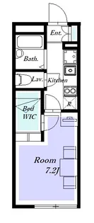 レオパレスブラウンハウス【1階】の間取り