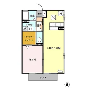 千葉県茂原市東郷【アパート】の間取り