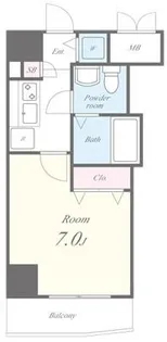 プロムナード岩楯【4階】の間取り