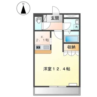 コーポグランディール【1階】の間取り