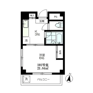 ラブニール上平間【1階】の間取り