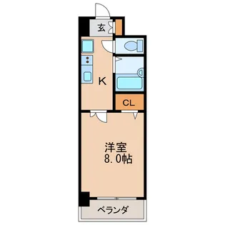 浅井ビル【5階】の間取り