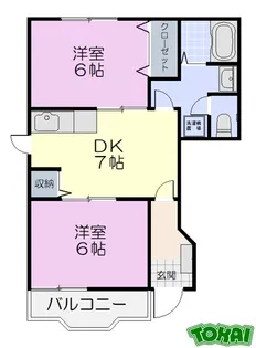 メゾンアリスの森A棟【1階】の間取り