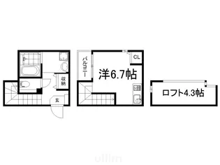 ハーモニーテラス西出町【1階】の間取り