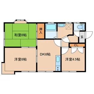 ルミエール早鈴【1階】の間取り