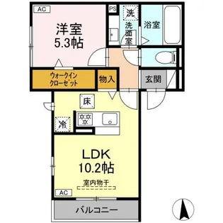 レセンテさくらII【1階】の間取り