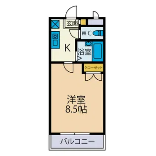 アヴェニール本厚木【1階】の間取り
