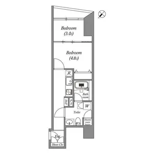 オーパスホームズ三田【9階】の間取り