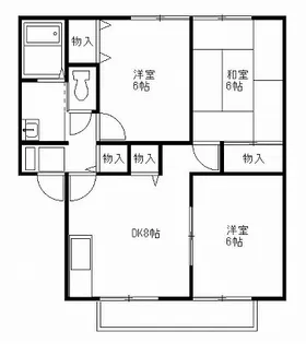 サンビレッジMKII【2階】の間取り