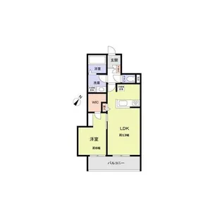 Ricott URAWA【1階】の間取り