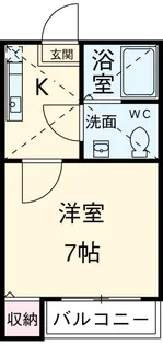 西新井ヴィラージュ【1階】の間取り