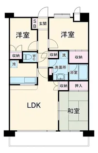 ルリエ大船【3階】の間取り