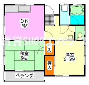 グラッチェ船橋【2階】の間取り