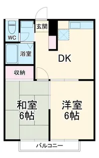 2DKの間取り画像