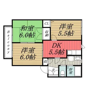 千葉県千葉市緑区誉田町1【アパート】の間取り