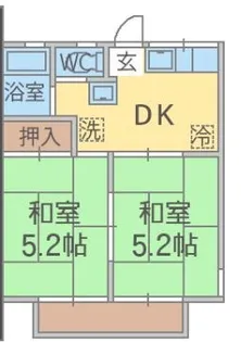 ウイング上本郷【2階】の間取り