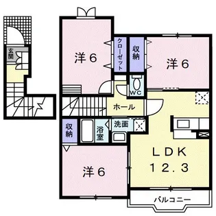 和歌山県日高郡日高町大字高家【アパート】の間取り