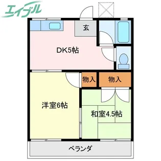 ひろみ荘【2階】の間取り