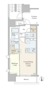 ピアース渋谷【7階】の間取り